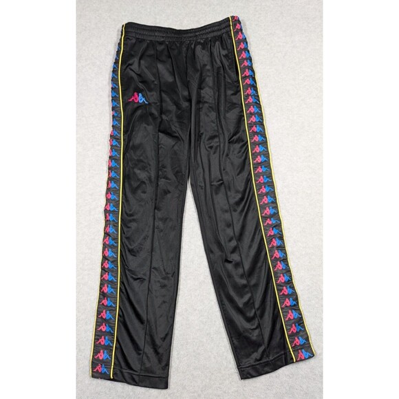 Kappa Pants - Kappa Women Pants Medium Track Sweatpant Logo Stripe Athletic Drawstring Y2k